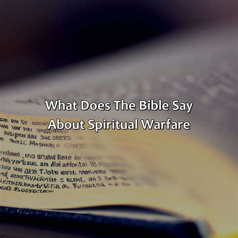 What Does the Bible Say About Spiritual Warfare?